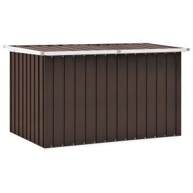 Caja de almacenamiento de jardín marrón 149x99x93 cm