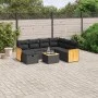 8-piece garden sofa set and black synthetic rattan cushions by , Garden sets - Ref: Foro24-3265766, Price: 492,06 €, Discount: %