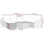 8-teiliges Gartensofa-Set und schwarze synthetische Rattankissen von , Gartensets - Ref: Foro24-3265766, Preis: 492,06 €, Rab...