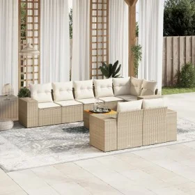 9-piece garden sofa set with beige synthetic rattan cushions by , Garden sets - Ref: Foro24-3225533, Price: 668,23 €, Discoun...