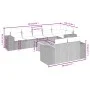 9-teiliges Gartensofa-Set mit beigen synthetischen Rattankissen von , Gartensets - Ref: Foro24-3225533, Preis: 667,04 €, Raba...