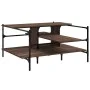Brown oak engineered wood coffee table 100x100x48.5 cm by , Coffee table - Ref: Foro24-842315, Price: 79,74 €, Discount: %