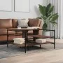 Brown oak engineered wood coffee table 100x100x48.5 cm by , Coffee table - Ref: Foro24-842315, Price: 79,74 €, Discount: %