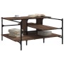 Brown oak engineered wood coffee table 100x100x48.5 cm by , Coffee table - Ref: Foro24-842315, Price: 80,76 €, Discount: %