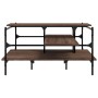 Brown oak engineered wood coffee table 100x100x48.5 cm by , Coffee table - Ref: Foro24-842315, Price: 80,76 €, Discount: %