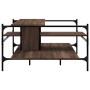Brown oak engineered wood coffee table 100x100x48.5 cm by , Coffee table - Ref: Foro24-842315, Price: 80,76 €, Discount: %