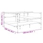 Couchtisch aus braunem Eichenholzwerkstoff, 100 x 100 x 48,5 cm von , Couchtisch - Ref: Foro24-842315, Preis: 80,76 €, Rabatt: %