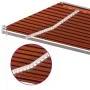 Automatic awning LED wind sensor orange brown 600x300 cm by , Awnings - Ref: Foro24-3068975, Price: 770,41 €, Discount: %