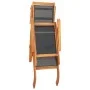Outdoor lounger in solid acacia wood and textilene by vidaXL, Loungers - Ref: Foro24-45958, Price: 100,19 €, Discount: %
