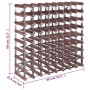 Botellero para 72 botellas madera maciza pino marrón by , Wine racks - Ref: Foro24-340894, Price: 145,97 €, Discount: %