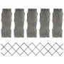 Vallas enrejado 5 uds madera maciza de abeto gris 180x30 cm by , fence panels - Ref: Foro24-316423, Price: 29,00 €, Discount: %