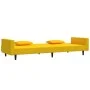 Sofá cama de 2 plazas con dos almohadas terciopelo amarillo by , Sofas - Ref: Foro24-375822, Price: 269,70 €, Discount: %