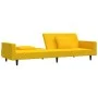 Sofá cama de 2 plazas con dos almohadas terciopelo amarillo by , Sofas - Ref: Foro24-375822, Price: 269,70 €, Discount: %