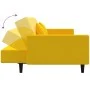 Sofá cama de 2 plazas con dos almohadas terciopelo amarillo by , Sofas - Ref: Foro24-375822, Price: 269,70 €, Discount: %