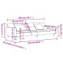 Zweiplätziges Schlafsofa mit zwei gelben Samtkissen. von , Sofas - Ref: Foro24-375822, Preis: 274,44 €, Rabatt: %