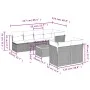 Gartensofagarnitur mit beigen Kissen, 8-teilig, aus PE-Rattan. von , Gartensets - Ref: Foro24-3223517, Preis: 548,59 €, Rabat...