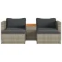 Set Gartensofas und Kissen 5 Stück synthetisches Rattan Akaziengrau von , Outdoor-Sofas - Ref: Foro24-365726, Preis: 318,96 €...