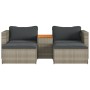 Set Gartensofas und Kissen 5 Stück synthetisches Rattan Akaziengrau von , Outdoor-Sofas - Ref: Foro24-365726, Preis: 321,35 €...
