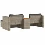 Set Gartensofas und Kissen 5 Stück synthetisches Rattan Akaziengrau von , Outdoor-Sofas - Ref: Foro24-365726, Preis: 318,96 €...