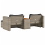 Set Gartensofas und Kissen 5 Stück synthetisches Rattan Akaziengrau von , Outdoor-Sofas - Ref: Foro24-365726, Preis: 321,35 €...