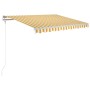 Automatische Markise LED-Windsensor gelb weiß 300x250cm von , Markisen - Ref: Foro24-3068873, Preis: 498,31 €, Rabatt: %