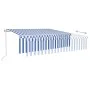 Automatische Markise LED-Jalousie mit Windsensor blau weiß 6x3m von , Markisen - Ref: Foro24-3069371, Preis: 802,75 €, Rabatt: %