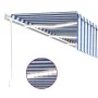 Automatische Markise LED-Jalousie mit Windsensor blau weiß 6x3m von , Markisen - Ref: Foro24-3069371, Preis: 802,75 €, Rabatt: %
