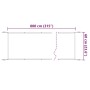 Toldo vertical verde claro 60x800 cm tela oxford