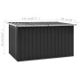 Anthrazitgraue Garten-Aufbewahrungsbox 171 x 99 x 93 cm von vidaXL, Aufbewahrungsboxen für den Außenbereich - Ref: Foro24-462...