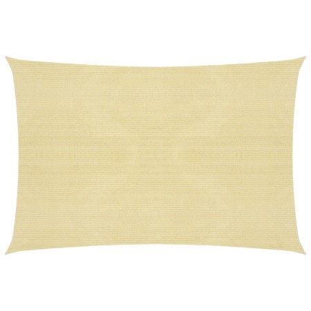Beige HDPE sail awning 160 g/m² 5x7 m by , Umbrellas - Ref: Foro24-311137, Price: 61,38 €, Discount: %
