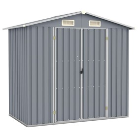 Cobertizo de jardín acero galvanizado gris 205x129x183 cm by vidaXL, Sheds - Ref: Foro24-46298, Price: 258,43 €, Discount: %