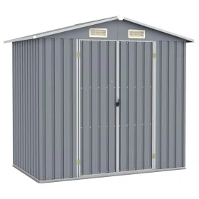 Grauer verzinkter Gartenpavillon 205x129x183 cm von vidaXL, Schuppen - Ref: Foro24-46298, Preis: 250,51 €, Rabatt: %