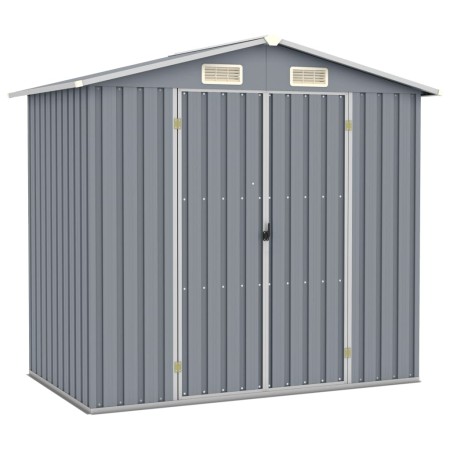 Cobertizo de jardín acero galvanizado gris 205x129x183 cm by vidaXL, Sheds - Ref: Foro24-46298, Price: 258,43 €, Discount: %