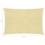 Beige HDPE sail awning 160 g/m² 6x8 m by , Umbrellas - Ref: Foro24-311140, Price: 87,75 €, Discount: %