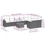 Garden sofa set 10 pieces with black synthetic rattan cushions by , Modular outdoor sofas - Ref: Foro24-3224277, Price: 620,6...
