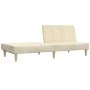 2-seater sofa bed in cream fabric by , Sofas - Ref: Foro24-375868, Price: 242,24 €, Discount: %
