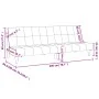 2-Sitzer-Schlafsofa aus cremefarbenem Stoff von , Sofas - Ref: Foro24-375868, Preis: 242,24 €, Rabatt: %
