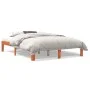 Estructura de cama madera maciza pino marrón cera 120x190 cm de , Camas y somieres - Ref: Foro24-844165, Precio: 98,84 €, Des...