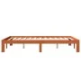 Estructura de cama madera maciza pino marrón cera 120x190 cm de , Camas y somieres - Ref: Foro24-844165, Precio: 98,84 €, Des...