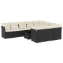 11-piece garden sofa set and black synthetic rattan cushions by , Garden sets - Ref: Foro24-3250065, Price: 635,58 €, Discoun...