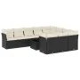 11-piece garden sofa set and black synthetic rattan cushions by , Garden sets - Ref: Foro24-3250065, Price: 638,21 €, Discoun...