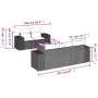 6-piece garden sofa set and black synthetic rattan cushions by , Modular outdoor sofas - Ref: Foro24-3222294, Price: 532,85 €...