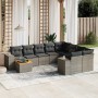 10-piece garden sofa set with gray synthetic rattan cushions by , Garden sets - Ref: Foro24-3225612, Price: 598,57 €, Discoun...