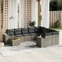 Set de sofás de jardín 10 pzas con cojines ratán sintético gris de , Conjuntos de jardín - Ref: Foro24-3225612, Precio: 608,3...