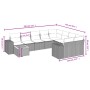 10-piece garden sofa set with gray synthetic rattan cushions by , Garden sets - Ref: Foro24-3225612, Price: 598,57 €, Discoun...