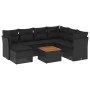 8-piece garden sofa set and black synthetic rattan cushions by , Garden sets - Ref: Foro24-3256090, Price: 489,95 €, Discount: %