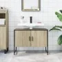 Bathroom sink cabinet engineered wood Sonoma oak 80x33x60 cm by , Dressing tables - Ref: Foro24-842462, Price: 54,32 €, Disco...
