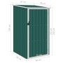 Grüner Gartenschuppen aus verzinktem Stahl 87x98x159 cm von vidaXL, Schuppen - Ref: Foro24-46289, Preis: 119,33 €, Rabatt: %