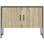 Armario lavabo baño madera ingeniería roble Sonoma 80x33x60 cm