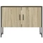 Bathroom sink cabinet engineered wood Sonoma oak 80x33x60 cm by , Dressing tables - Ref: Foro24-842462, Price: 54,32 €, Disco...